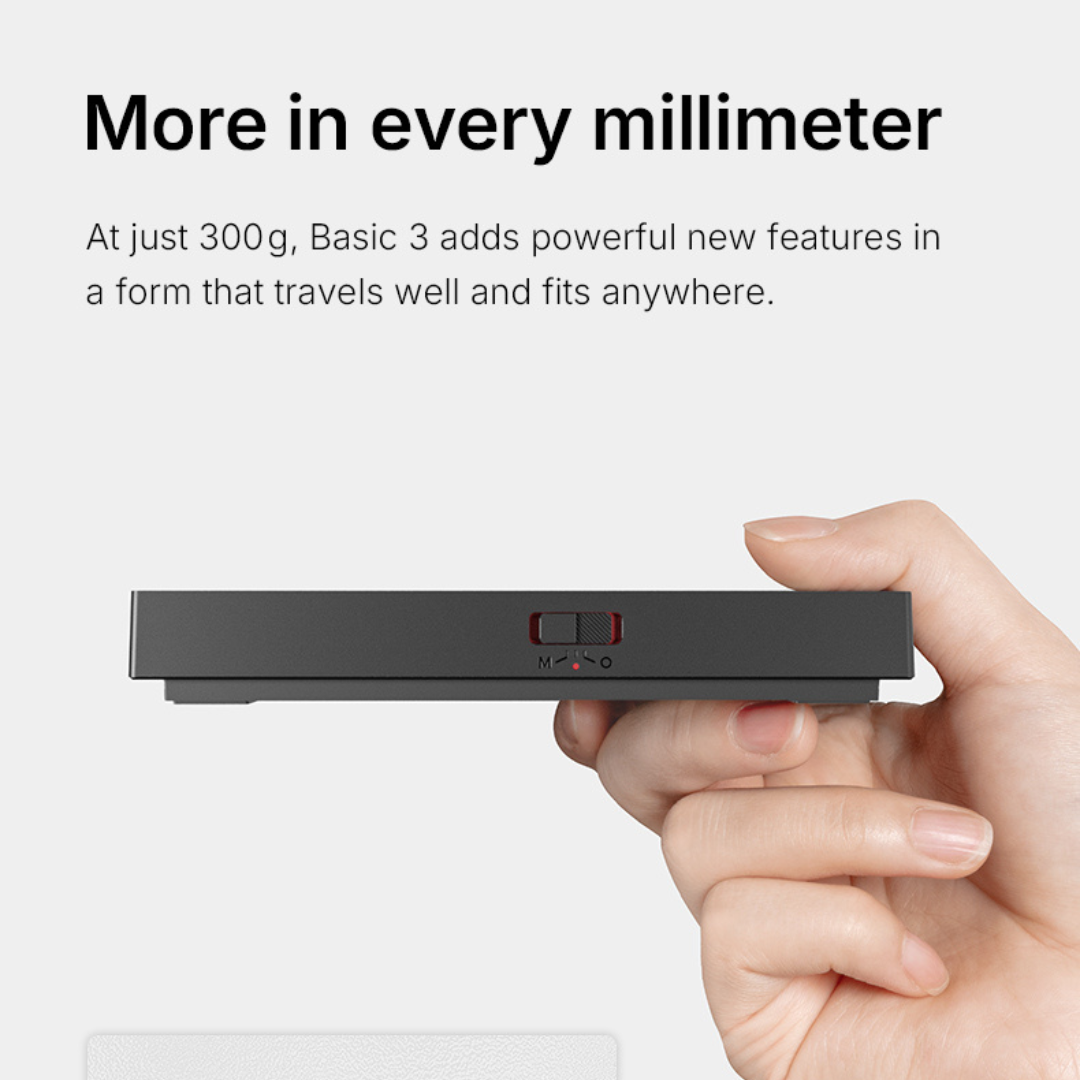 Timemore Black Mirror Basic 3 Coffee Scale - Espresso & Pour Over Scale with Ratio Mode