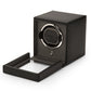 Premium Cub Watch Winder with Protective Cover by WOLF 1834 - Elegant and Efficient Automatic Watch Winding Solution