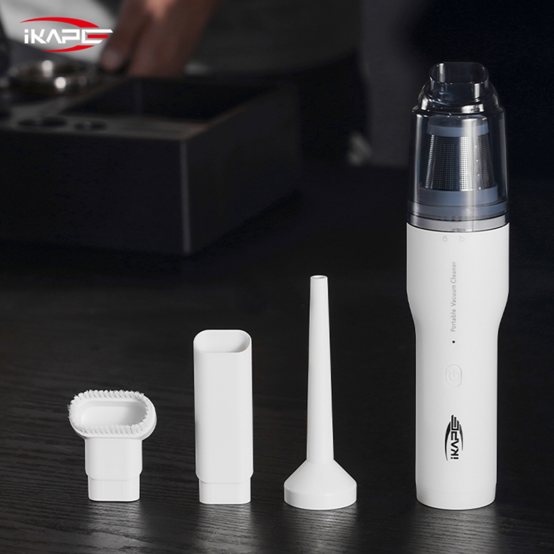 IKAPE Coffee Powder Electric Vacuum Cleaner - Portable Coffee Grounds & Espresso Cleaning Tool