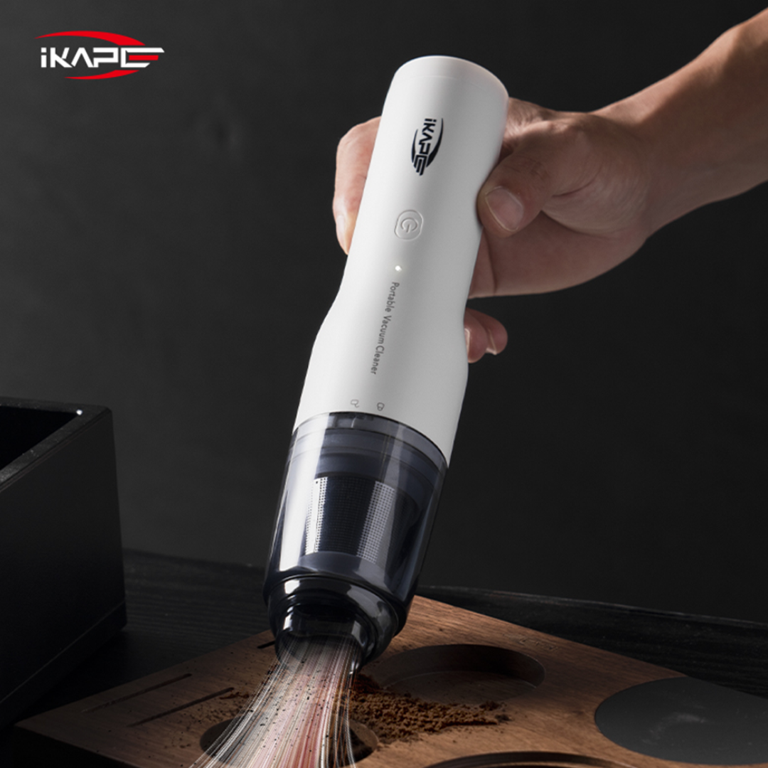 IKAPE Coffee Powder Electric Vacuum Cleaner - Portable Coffee Grounds & Espresso Cleaning Tool