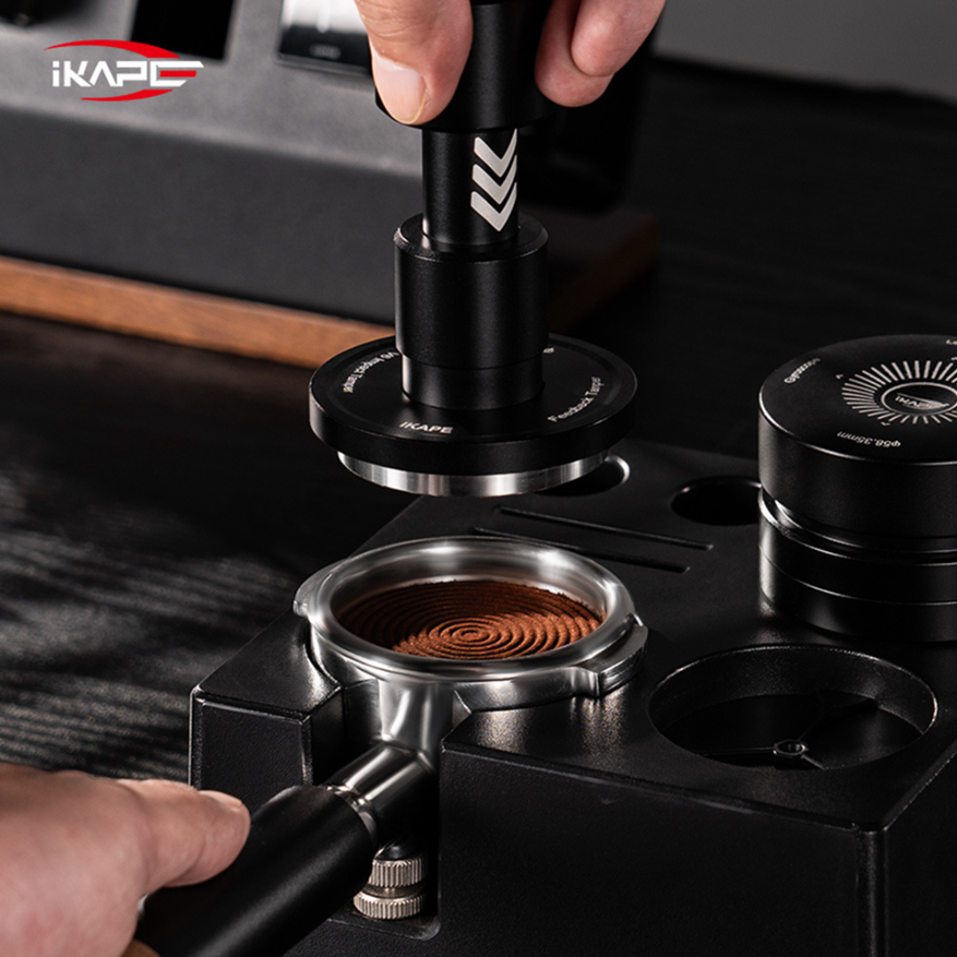 IKAPE V6 Impact Coffee Tamper – Regular & Short Handle Espresso Tamper (51mm / 53.3mm / 58.35mm)