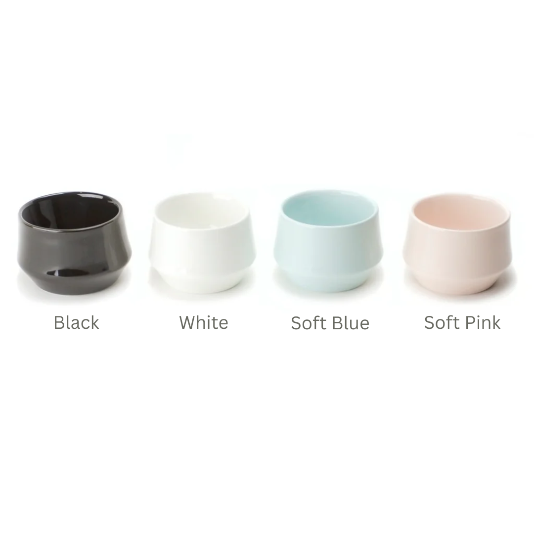 KRUVE IMAGINE Porcelain Latte Art Cups Set of 2 – Double Wall Insulated Coffee Cups
