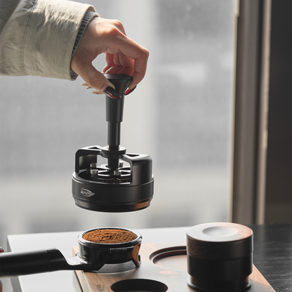 IKAPE One-Press Spring-Back Espresso WDT Tool V4, 0.25mm Adjustable 14-Needle Coffee Distributor