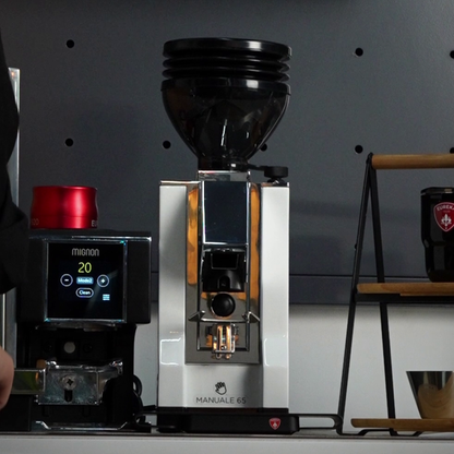 Eureka Mignon Manuale 65 Espresso Grinder, 65mm Flat Burrs, Stepless Grind Adjustment