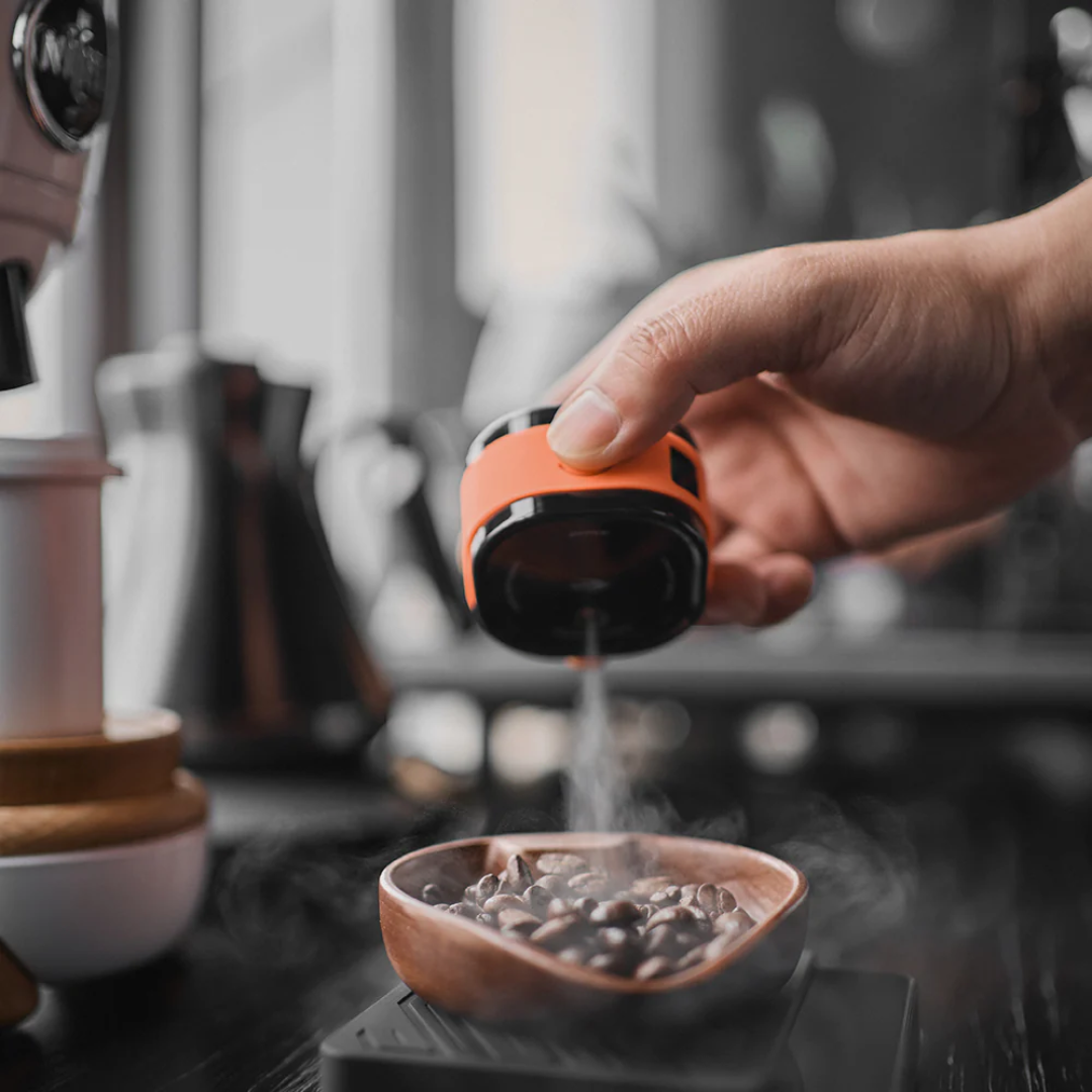 IKAPE Electric Coffee Bean Spray - Anti-Static RDT Atomizer for Espresso Grinding
