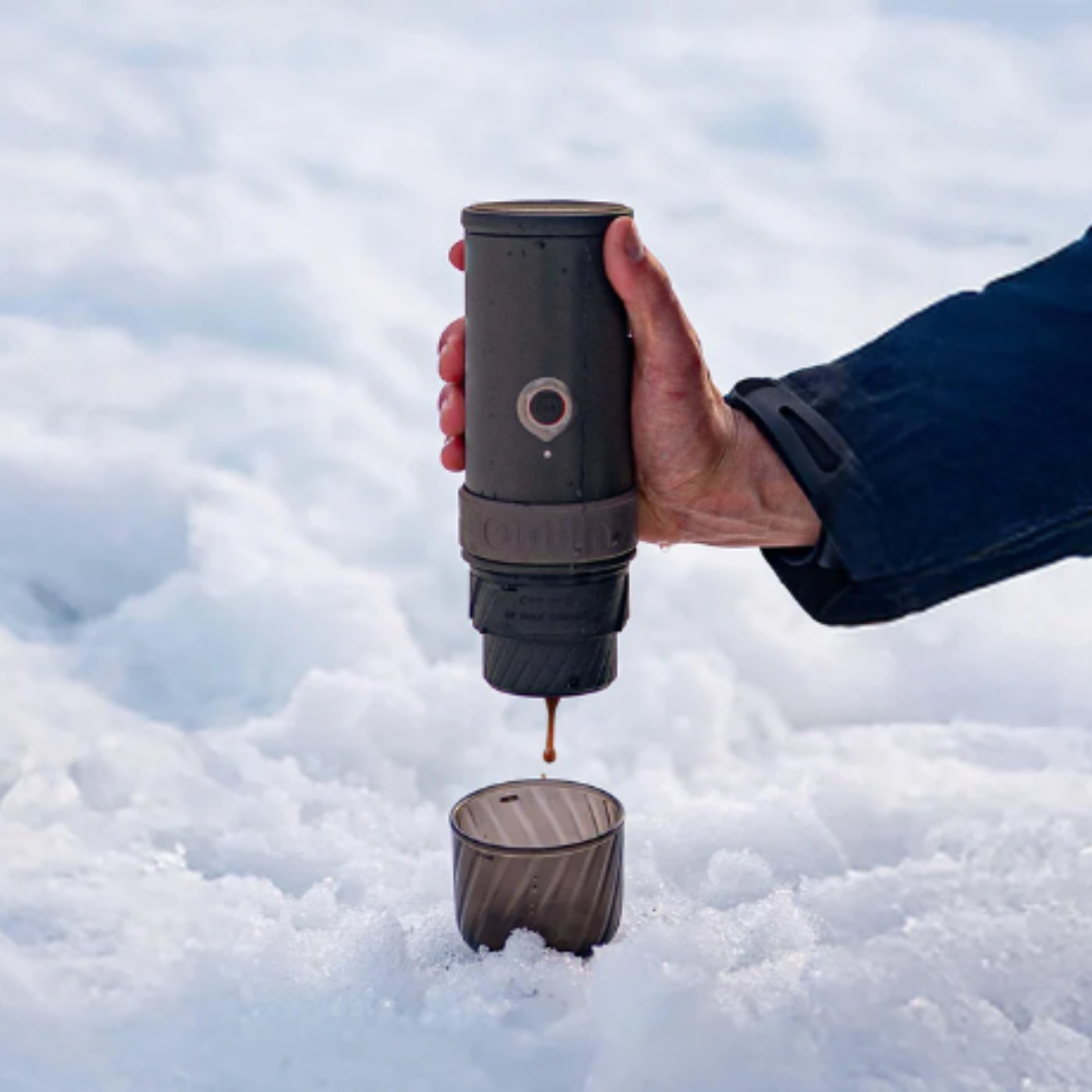 OutIn Mino Portable Electric Espresso Machine – 22 Bar Self-Heating Travel Coffee Maker