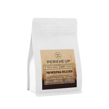 Watch and Puck - Perk Me Up Coffee Bean, 250g, Brazil Origin, 100% Arabica, Whole Beans Only, Fresh Locally Roasted, Suitable for Espresso, Pourover