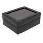Wolf 99513 Heritage 8 Piece Watch Box, Glass Cover, Ultra Suede Lining, 55mm width