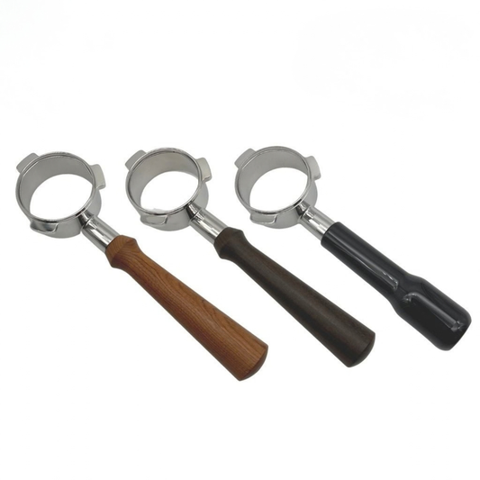 54mm/58mm Bottomless Portafilter Wooden Handle Compatible with Breville Machine Barista Pro Barista Express Oracle