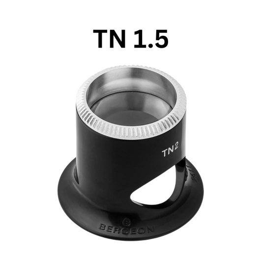 Bergeon 2611-TN Watchmaker Loupe, Swiss-Made Anti-Fog Loupe with Side Viewing Port