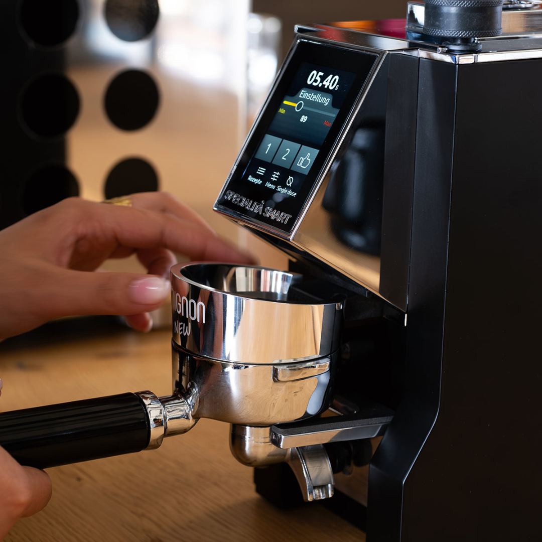 Eureka Mignon Specialita Smart Grinder - Burr Distance Sensor, Silent, Touchscreen, 55mm