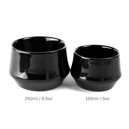 KRUVE IMAGINE Porcelain Latte Art Cups Set of 2 – Double Wall Insulated Coffee Cups