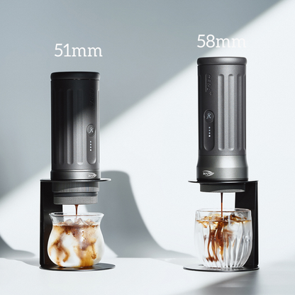 IKAPE Portable Coffee Maker with Heating - 51mm / 58mm Espresso Machine with Battery & App Control