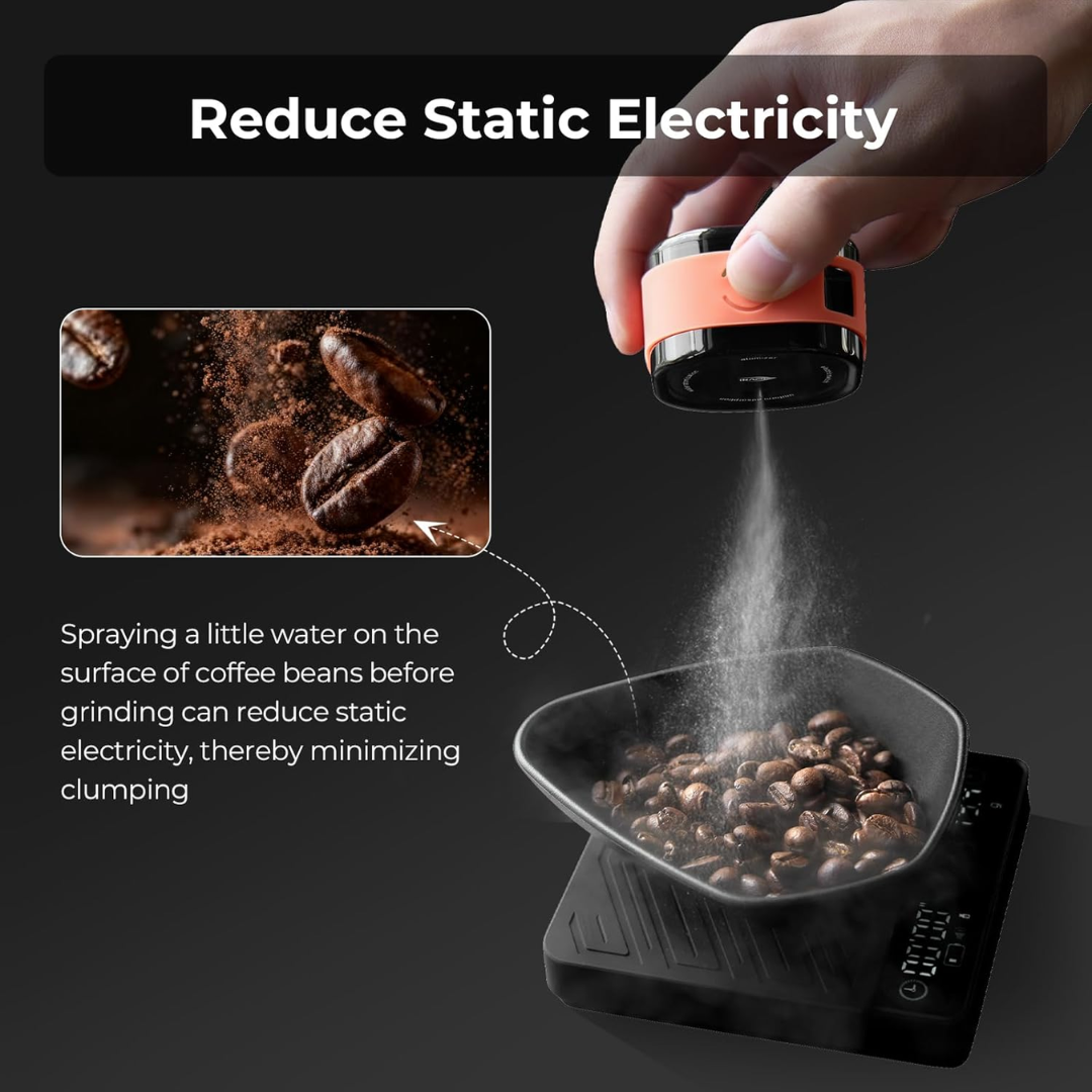 IKAPE Electric Coffee Bean Spray - Anti-Static RDT Atomizer for Espresso Grinding