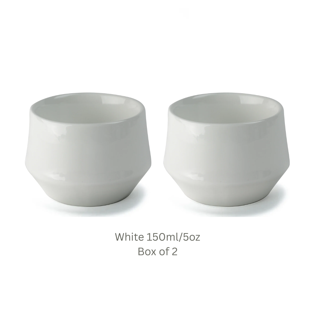KRUVE IMAGINE Porcelain Latte Art Cups Set of 2 – Double Wall Insulated Coffee Cups