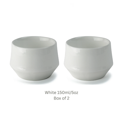 KRUVE IMAGINE Porcelain Latte Art Cups Set of 2 – Double Wall Insulated Coffee Cups