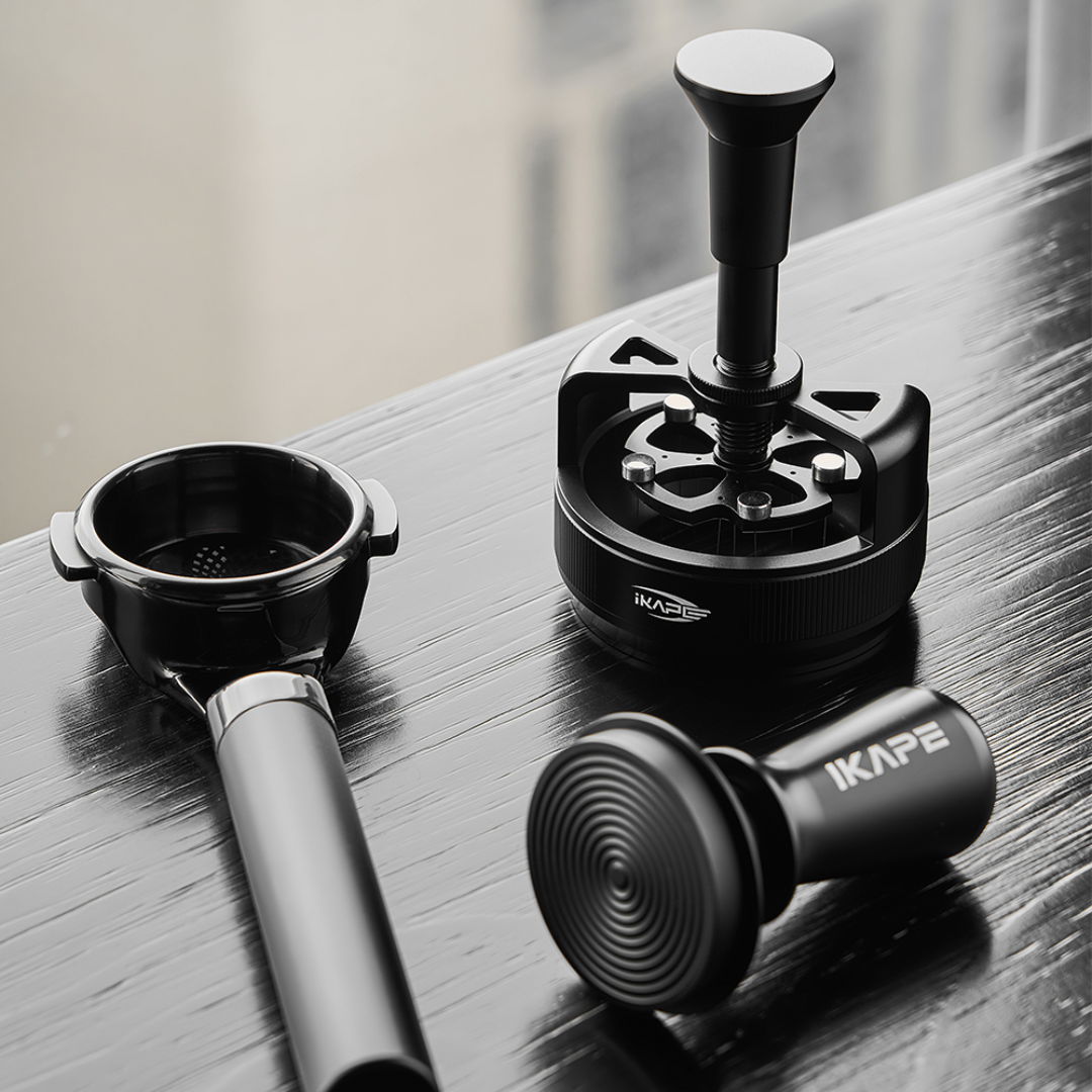 IKAPE One-Press Spring-Back Espresso WDT Tool V4, 0.25mm Adjustable 14-Needle Coffee Distributor