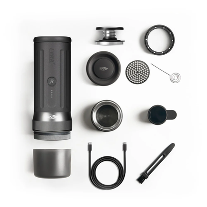 IKAPE Portable Coffee Maker with Heating - 51mm / 58mm Espresso Machine with Battery & App Control