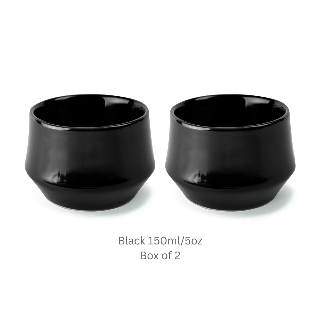 KRUVE IMAGINE Porcelain Latte Art Cups Set of 2 – Double Wall Insulated Coffee Cups