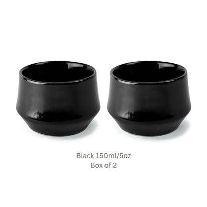 KRUVE IMAGINE Porcelain Latte Art Cups Set of 2 – Double Wall Insulated Coffee Cups