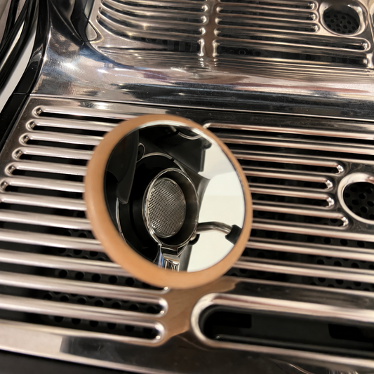 Espresso Shot Mirror with Magnetic Base, Soft Rubber Base, 7cm Mirror, for Bottomless Portafilter