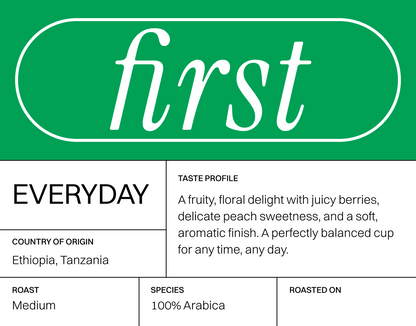 Everyday – Tanzania & Ethiopia Blend Coffee Beans