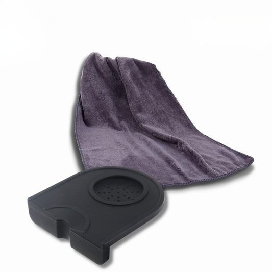 Watch & Puck Tamper Mat and Cloth Set - Espresso Machine Starter Pack (Random Colour)