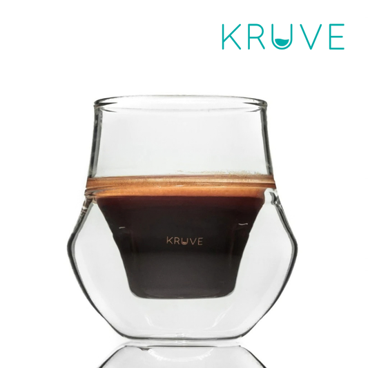 Kruve PROPEL Espresso Glass Set, 75ml, Double-walled Construction, Circulate Rich Aroma, Hand-blown Borosilicate Glass