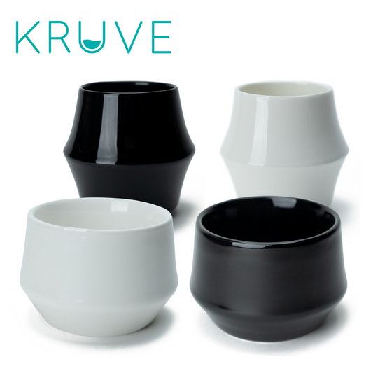 Kruve Porcelain Latte and Espresso Cup Set