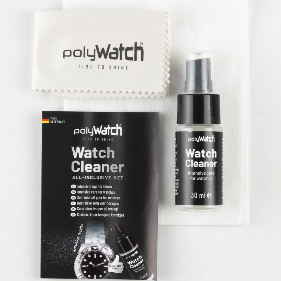 Polywatch Watch Cleaner Solution and Polish, Effective Cleaning, Care and Polishing of High Quality Metal Wristwatches