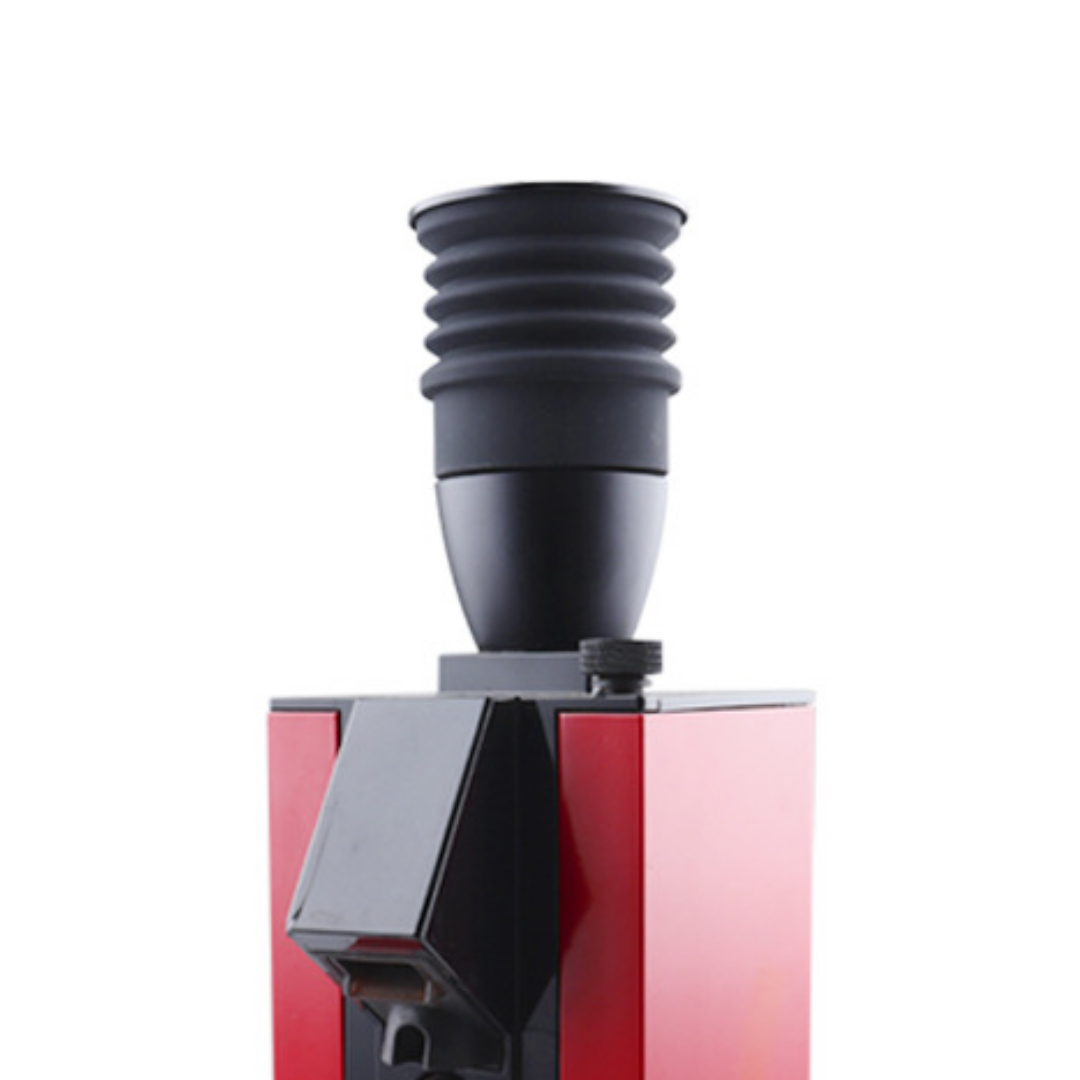 Aluminium Single Dose Hopper for Eureka Grinders, Built in Pump, Zero Retention, Fits most Eureka Grinders