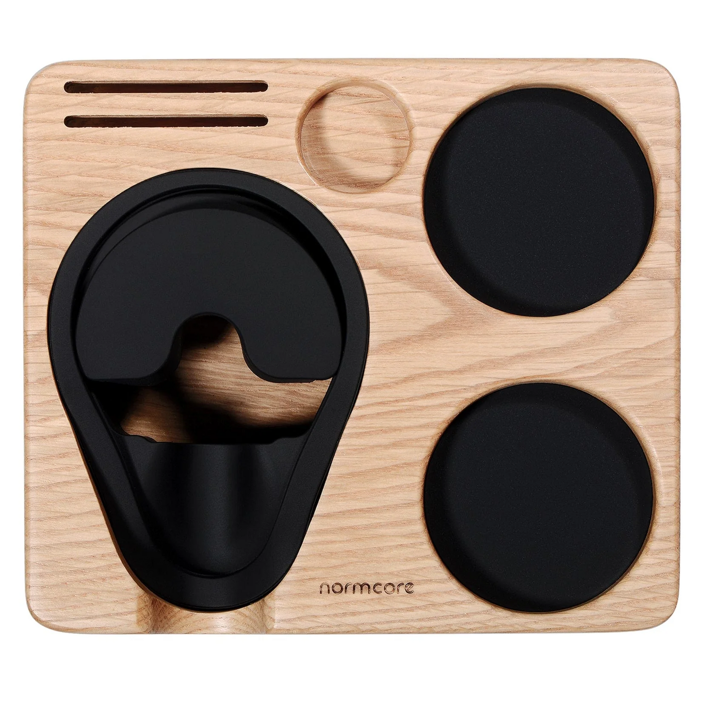 Normcore Wooden Compact Espresso Tamping Station: Durable Coffee Tamper Mat