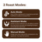 Coffee Bean Roaster Electric - 500g, Infared Heating Element, Automatic Profiles