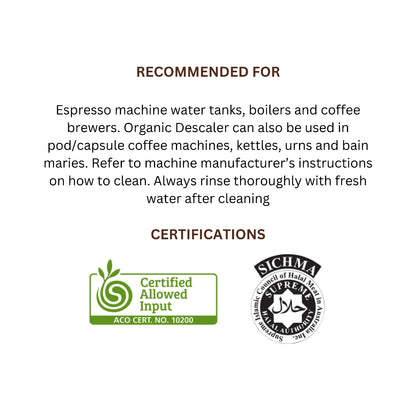 Cafetto Organic Liquid Descaler (250ml)