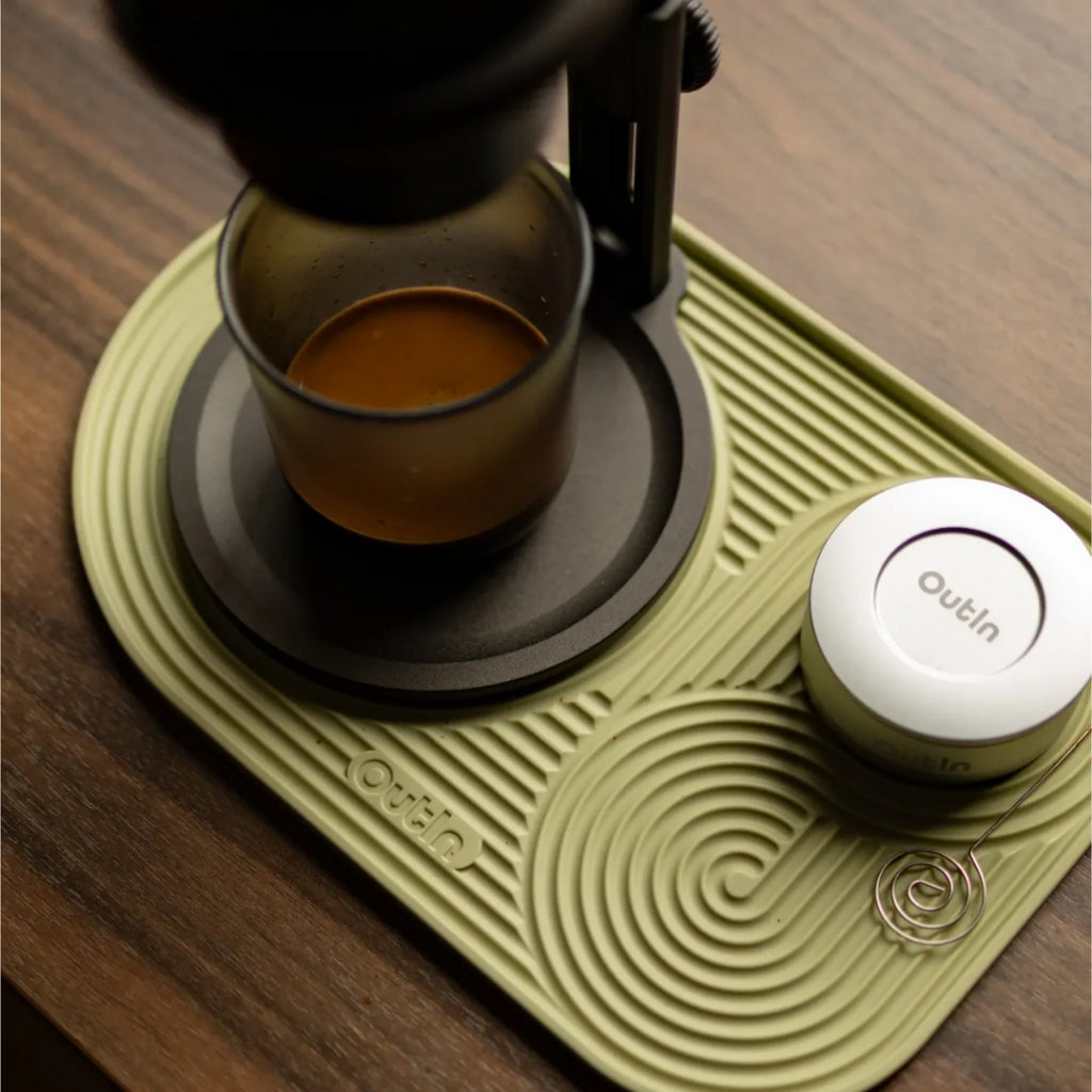 Outin Silicone Coffee Mat - Waterproof Heatproof Coffee Station Mat