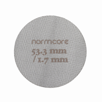 Normcore Puckscreen, 53.3mm 58.5mm width, 1.7mm thickness, 316 stainless steel, puck screen stand
