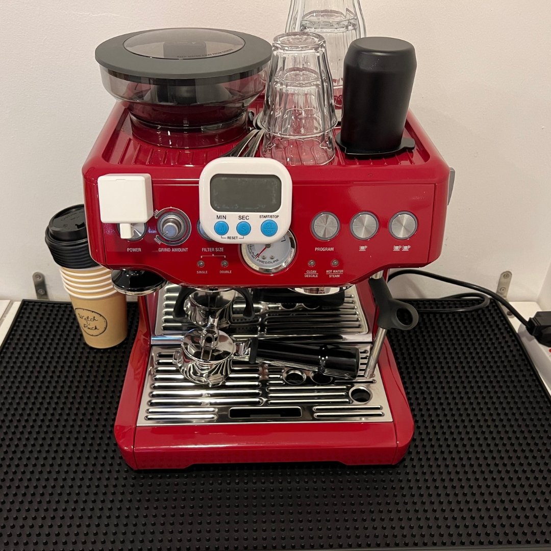 Bar Mat for Espresso Machine, Non-slip, Traps water, Easy to clean, Neat and water proof - Watch&Puck