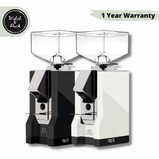 Eureka Mignon Silenzio Coffee Grinder Home, Espresso, Pourover, Silent On-demand grinder, 50mm steel burr - Watch&Puck