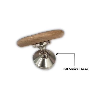 Espresso Shot Mirror with Magnetic Base, Soft Rubber Base, 7cm Mirror, for Bottomless Portafilter
