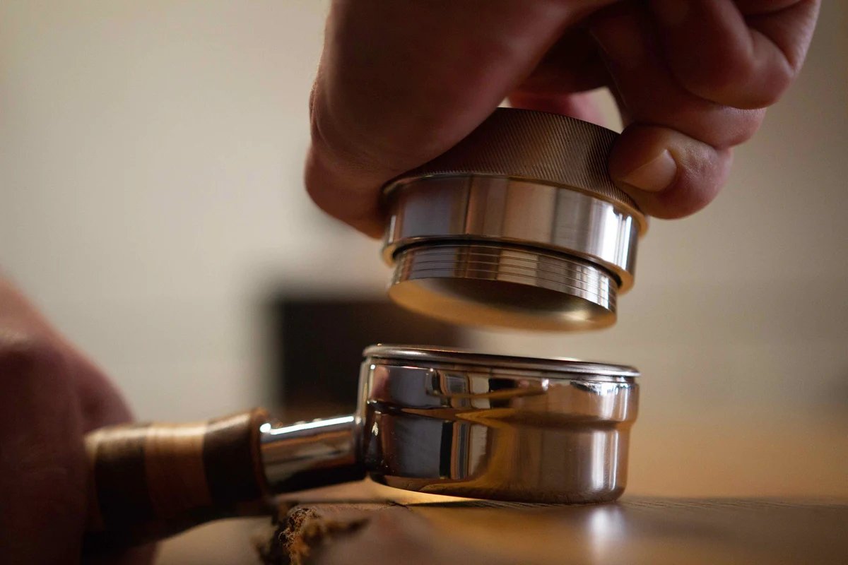 The New Levy Precision Espresso Tamping Tool, 58.3mm 53.3mm - Watch&Puck