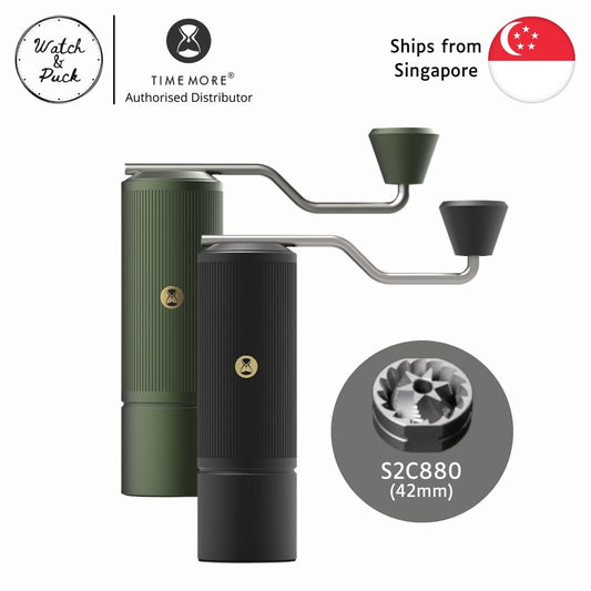Timemore Chestnut X Lite Premium Hand Grinder S2C860 Stainless Steel Burr Barista Pour-Over Drip V60 Hand Brewed - Watch&Puck