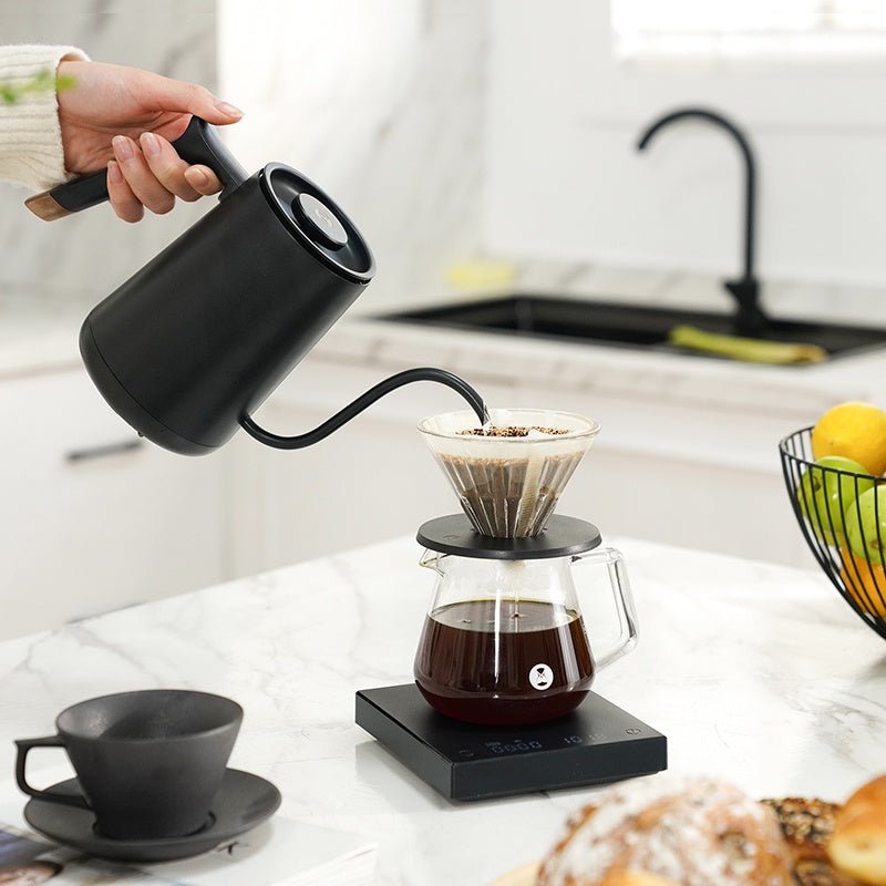Timemore Fish Smart Electric Pourover Filter Coffee Kettle (600ml) - 220V 3 Pin with Safety Mark - Watch&Puck