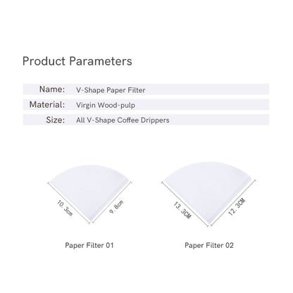 Timemore Pour Over Coffee Paper Filter made with Japanese Pulp - Watch&Puck
