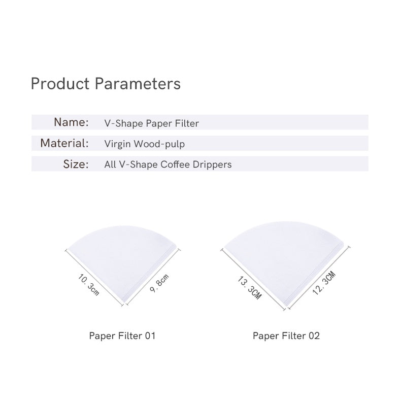 Timemore Pour Over Coffee Paper Filter made with Japanese Pulp - Watch&Puck