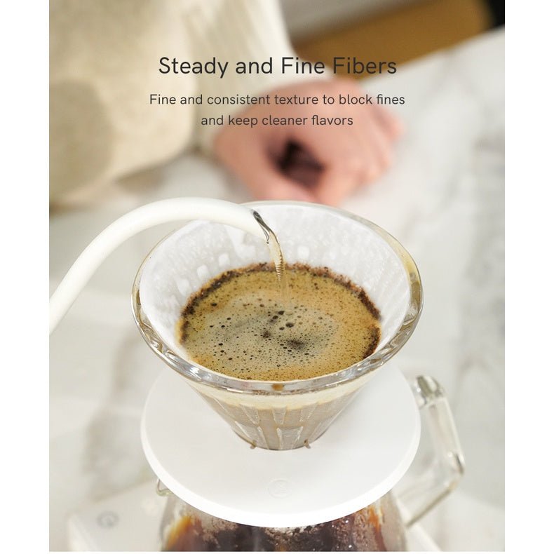 Timemore Pour Over Coffee Paper Filter made with Japanese Pulp - Watch&Puck